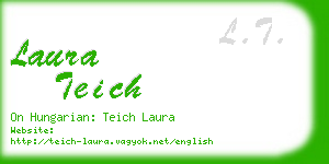 laura teich business card